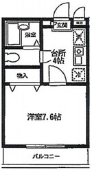 ハーモニアスコートの物件間取画像